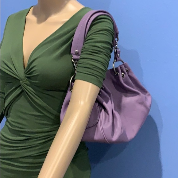 New Juicy Couture Purple Leather To Handle Bag - Picture 2 of 8